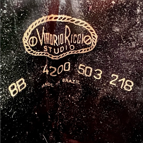 Vintage Designer Boots from the 90’s by Vittorio Ricci. All Leather Tops & Soles - Picture 5 of 6